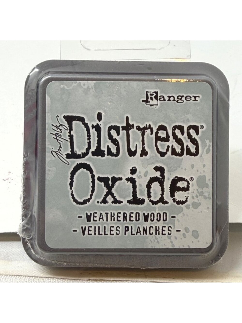 Ranger Distress Oxide Ink Pad Weathered Wood 3x 3 Full Size  New